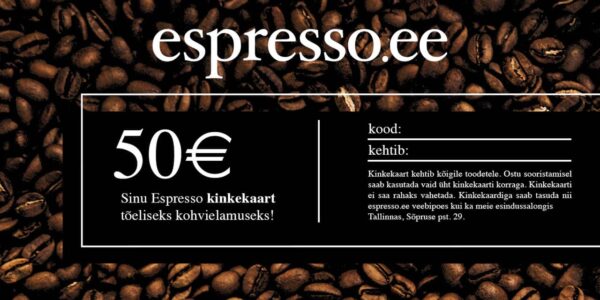 Espresso kinkekaart